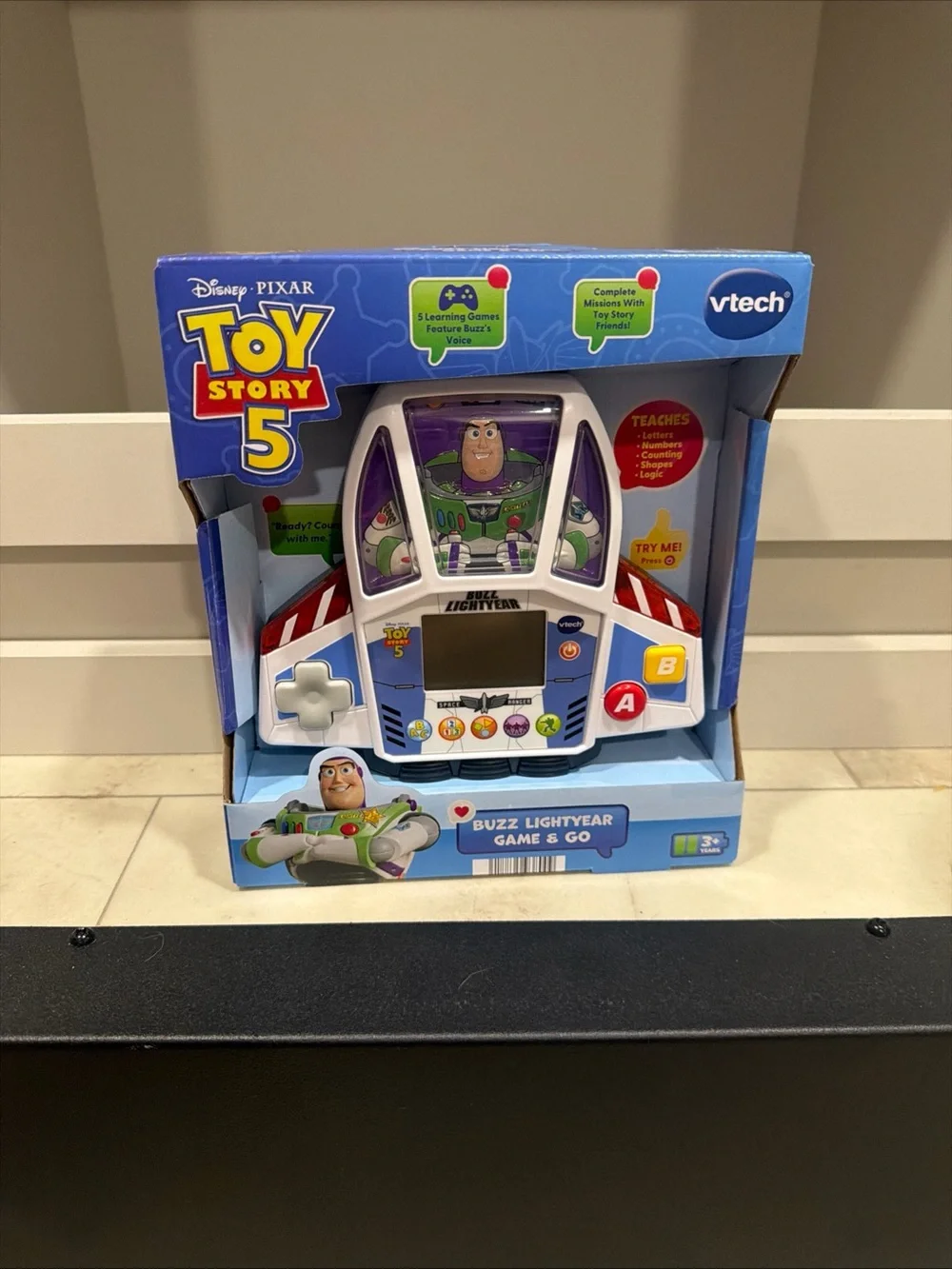 Disney Toy Story 5 Buzz Lightyear vtech Game and go - White, Purple, Green